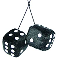 Carpoint Dados de Peluche Negro